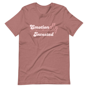 Emotionally invested T-shirt for romantic readers by Emmanuelle Snow