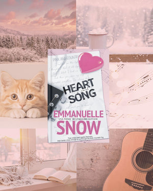 Book aesthetic images with Heart Song book cover