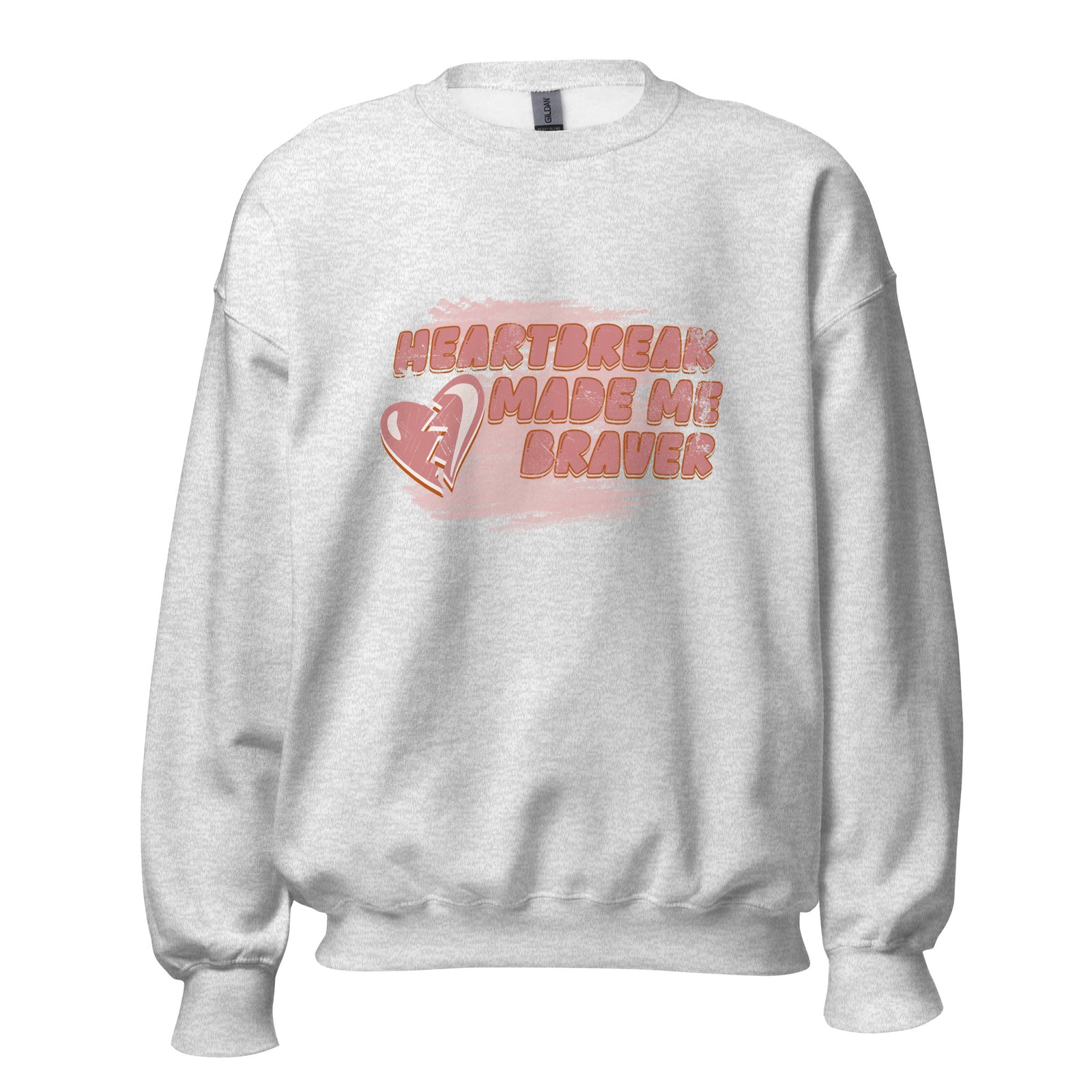 Heartbreak made me brave sweatshirt for romance readers by Emmanuelle Snow