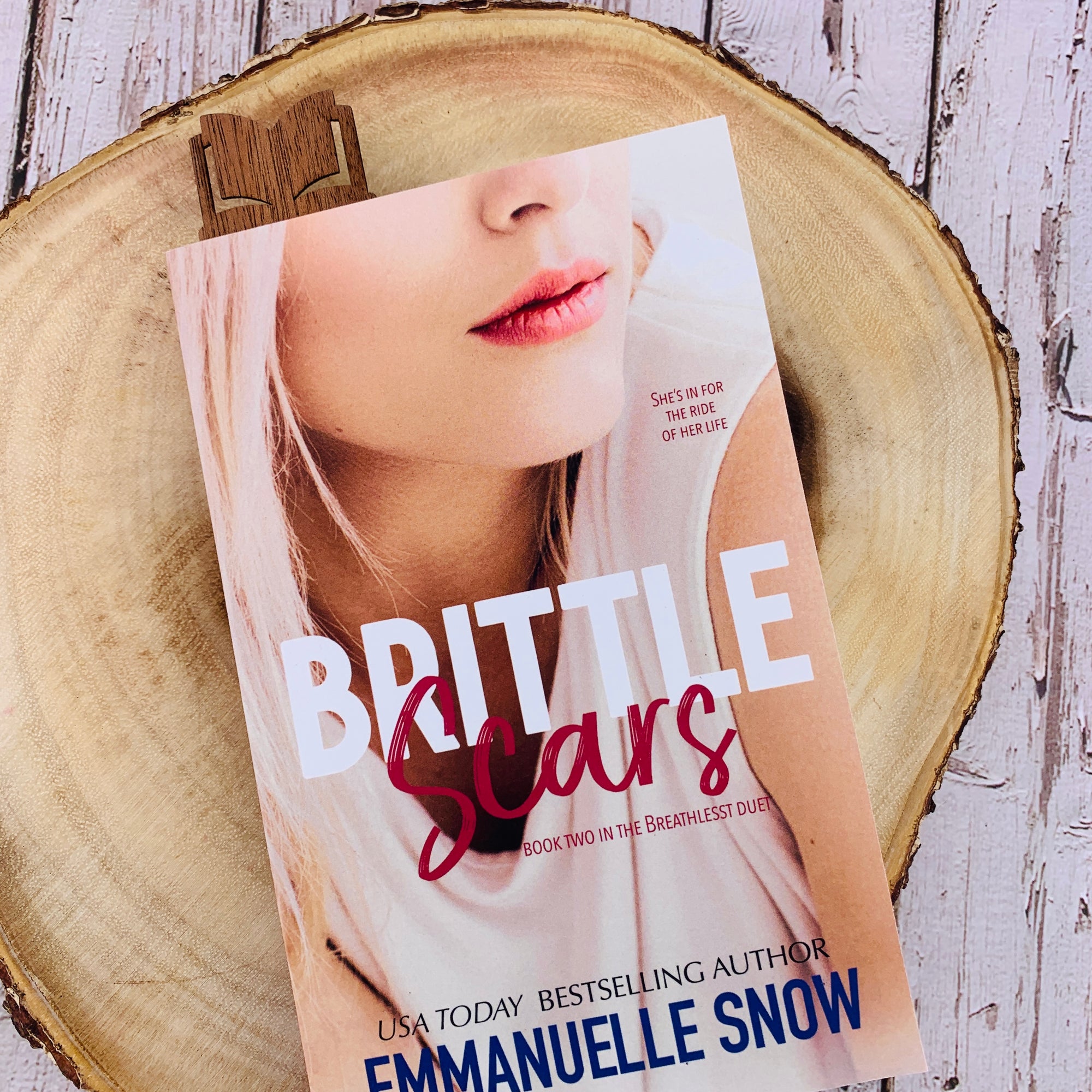 Brittle Scar by Emmanuelle Snow Romance like Harper Dallas Bookish bookmark