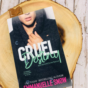 Goodreads best author to read Cruel Destiny Emmanuelle Snow drama book google playbooktok book boyfriend Emmanuelle Snow like Becka Mack 