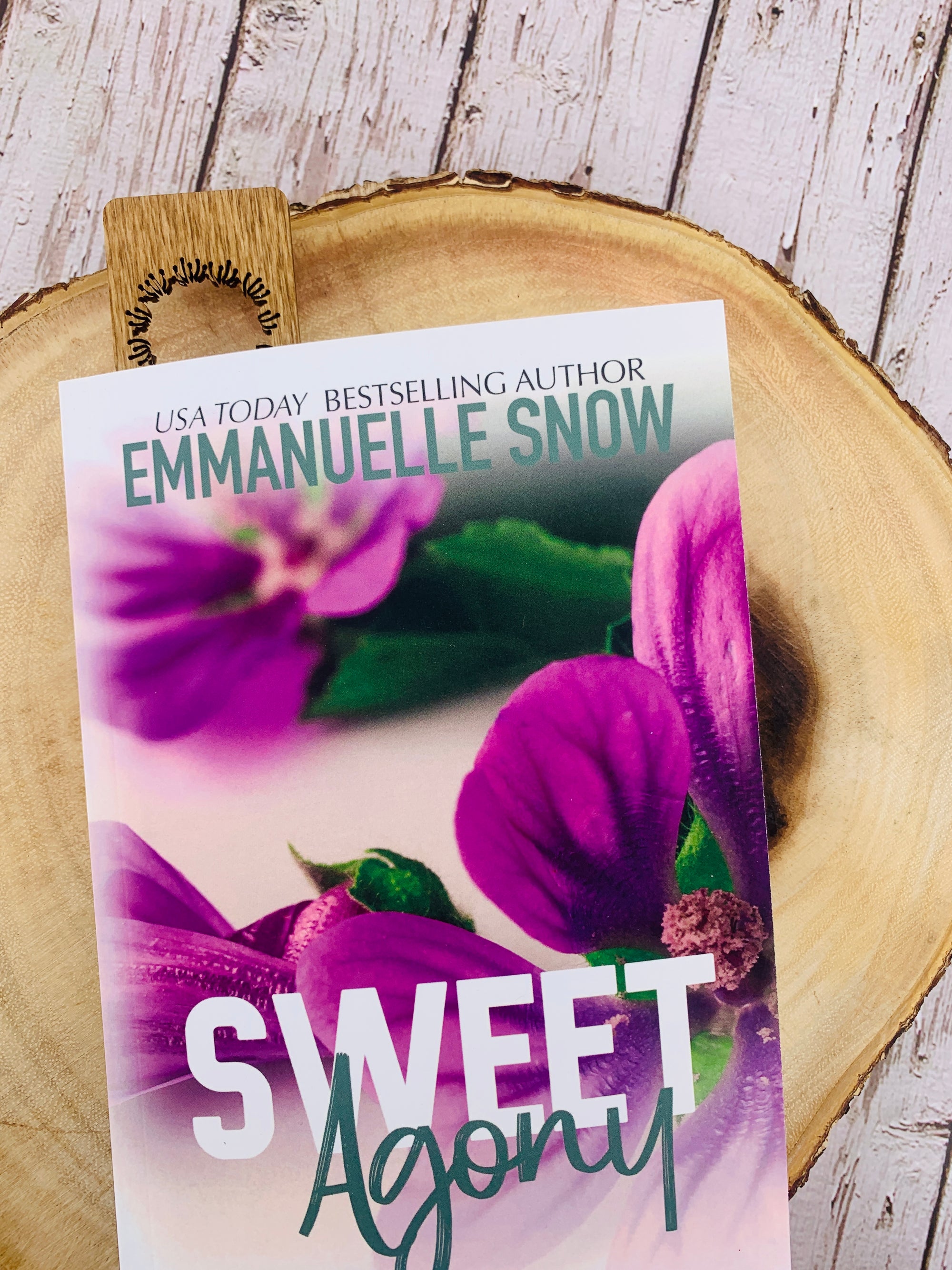Sweet Agony Romance Inspirational Emotional Emmanuelle Snow Pale Bookmark