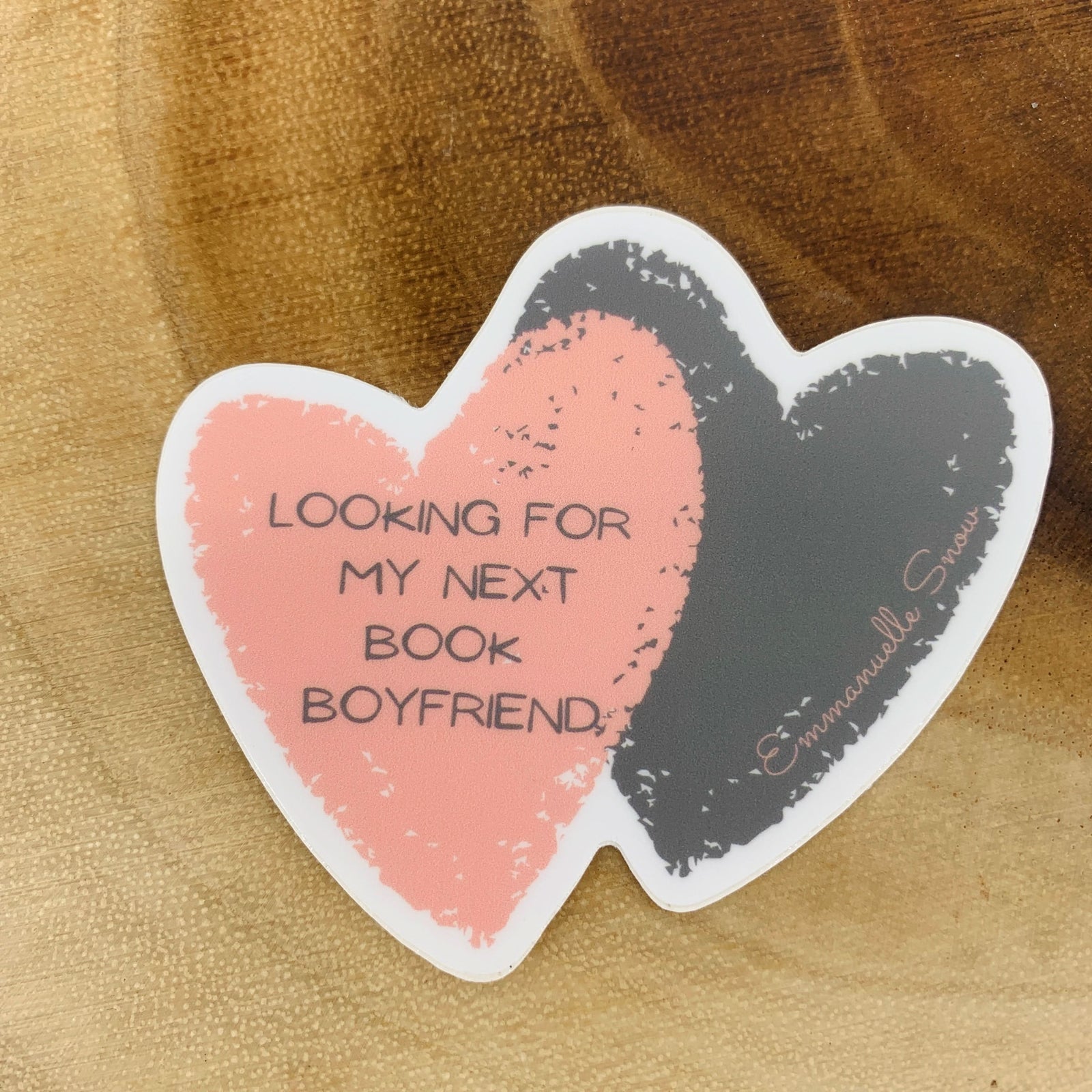 Book Boyfriend Sticker - Author Emmanuelle Snow Bookshop