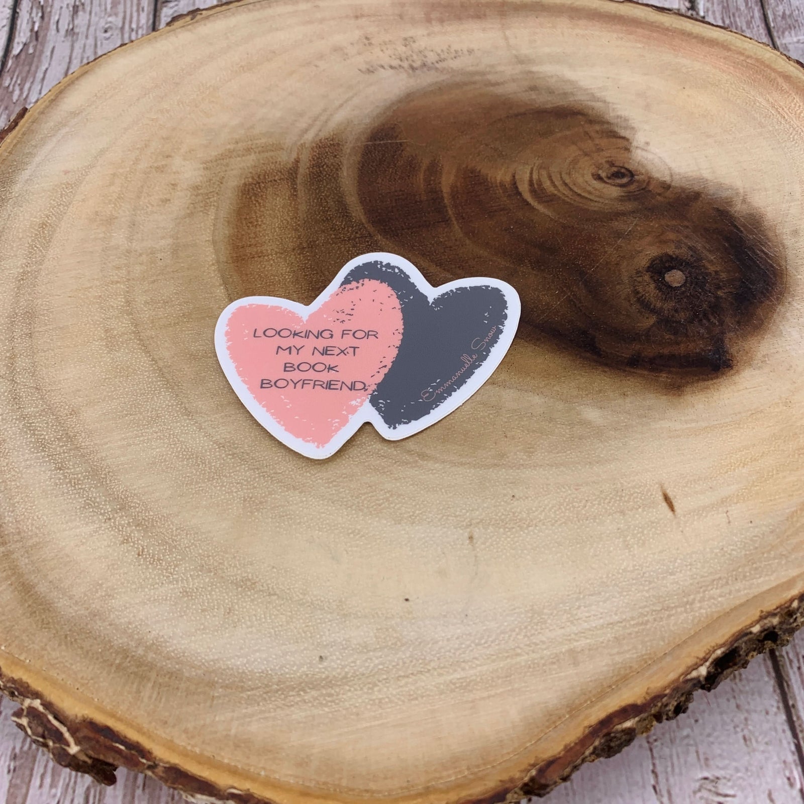 Book Boyfriend Sticker - Author Emmanuelle Snow Bookshop