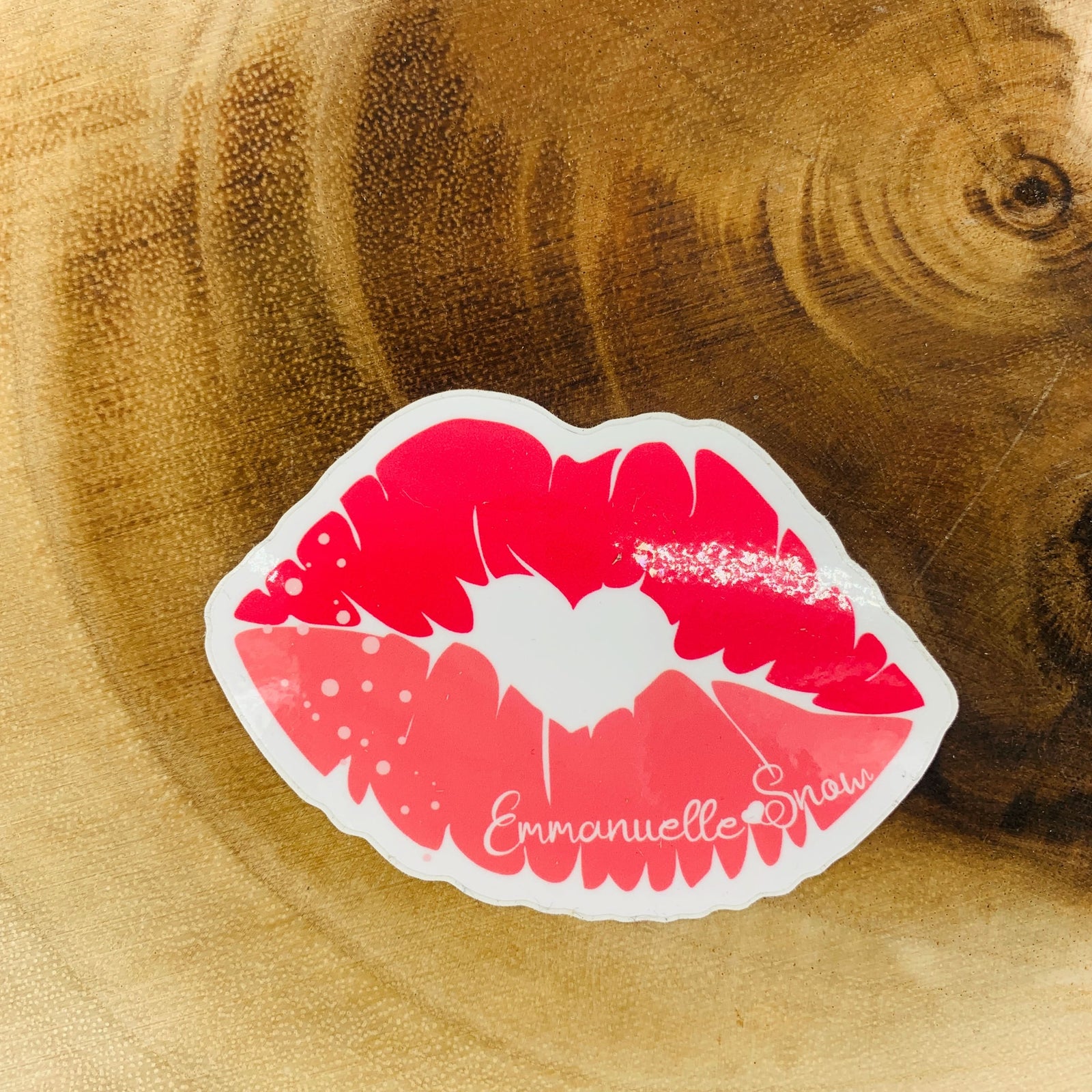 kissing Sticker - Author Emmanuelle Snow Bookshop