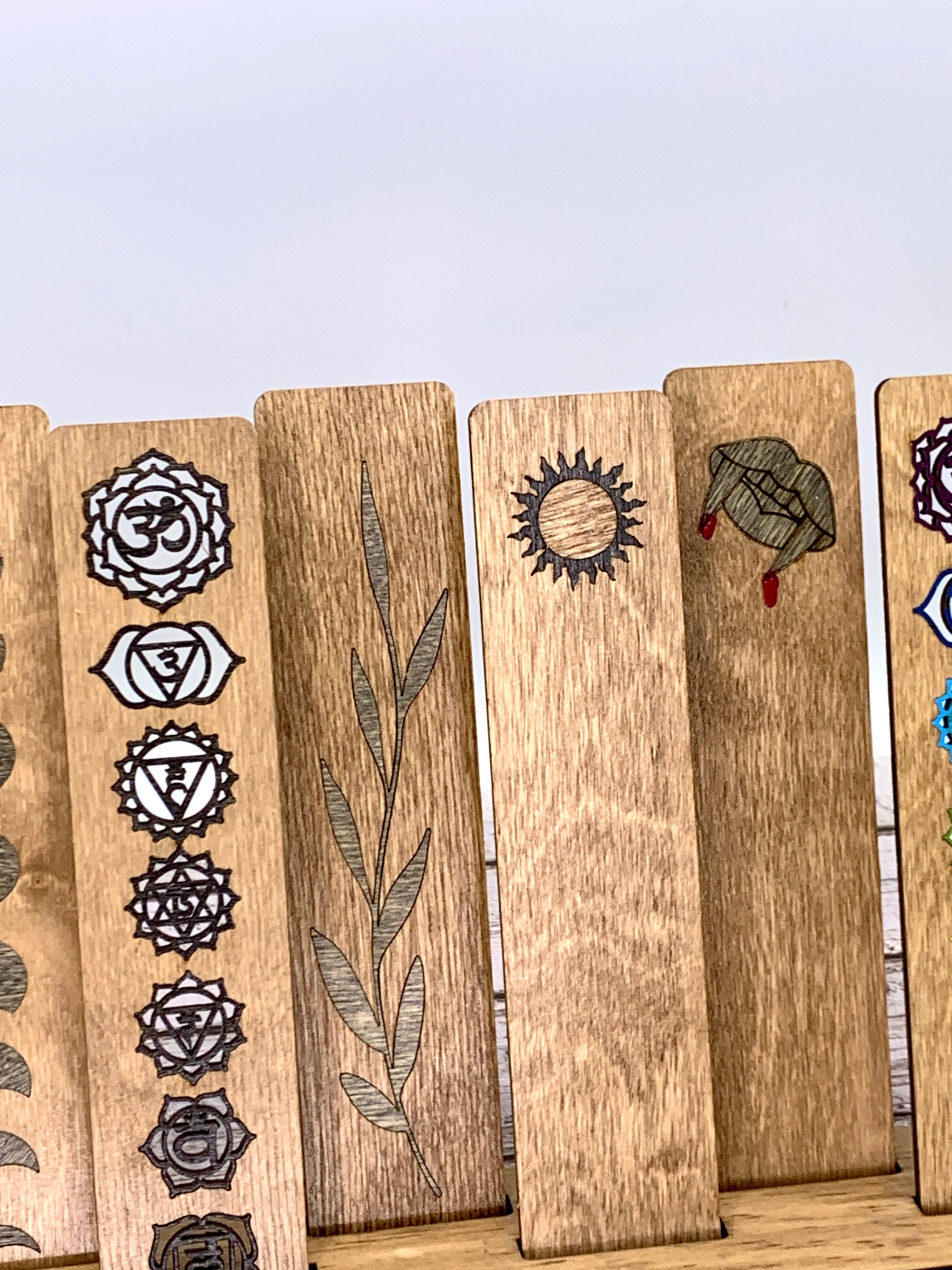 Original bookworm design Wooden Bookmark Emmanuelle Snow