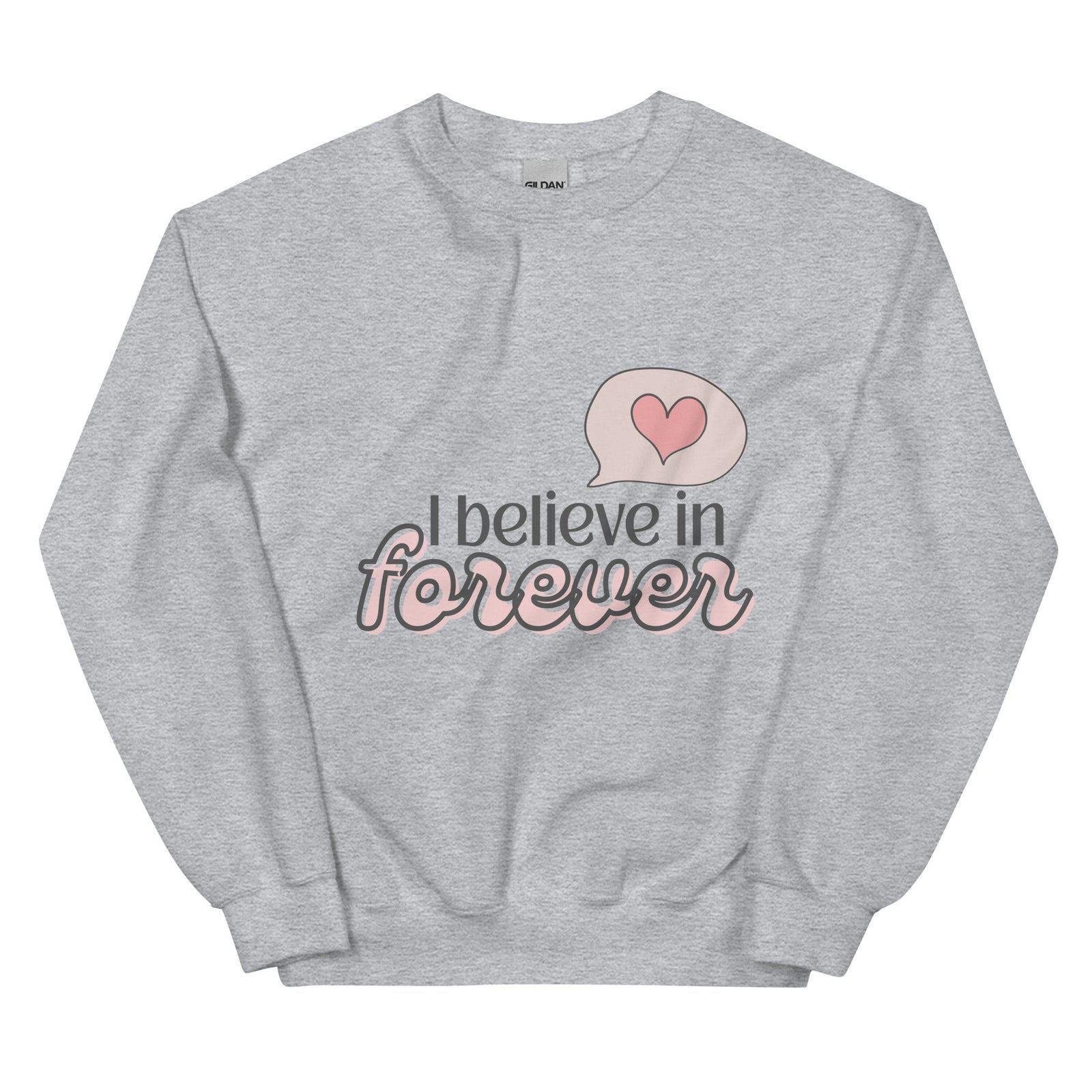 I Believe in Forever sweater for romance readers by Emmanuelle Snow