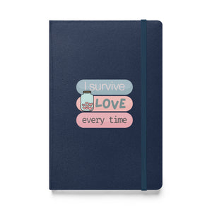 I Survive Love Every Time notebook for romance readers by Emmanuelle Snow