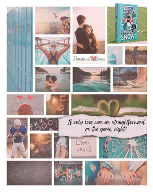 Kickoff paperback book aesthetic collage by Emmanuelle Snow