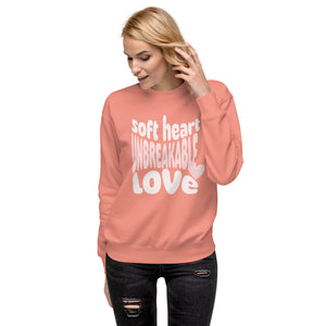 Soft heart Unbreakable love sweater look for romance readers by Emmanuelle Snow