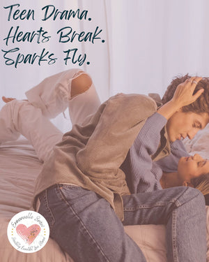 Teenagers YA book couple aesthetic by Emmanuelle Snow