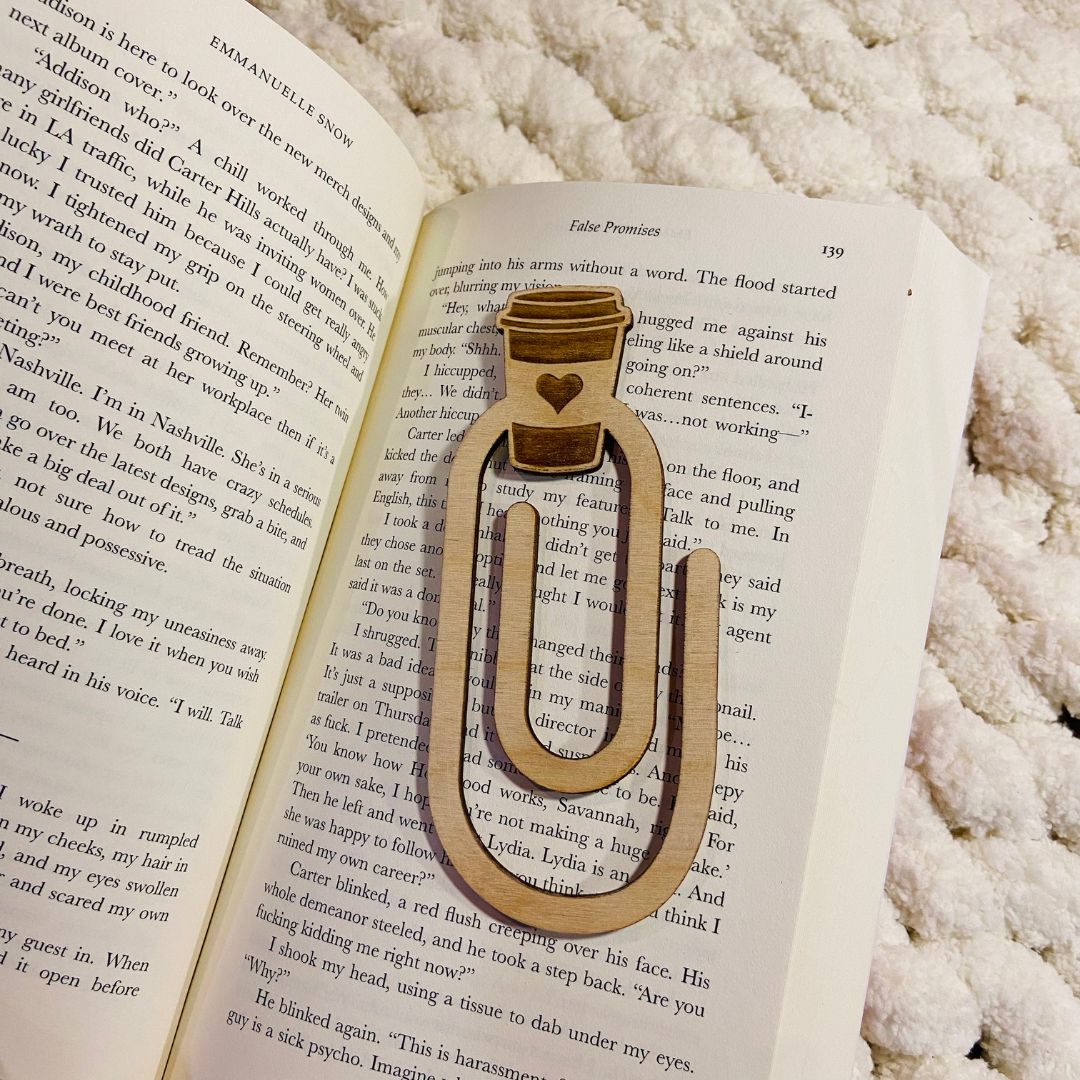 Coffee Cup Paperclip Bookmark