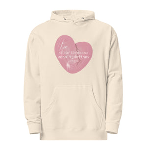 heartbreaks don't define me hoodie for romance readers by Emmanuelle Snow