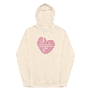 the heartbreaks don't define me hoodie for romance readers by Emmanuelle Snow