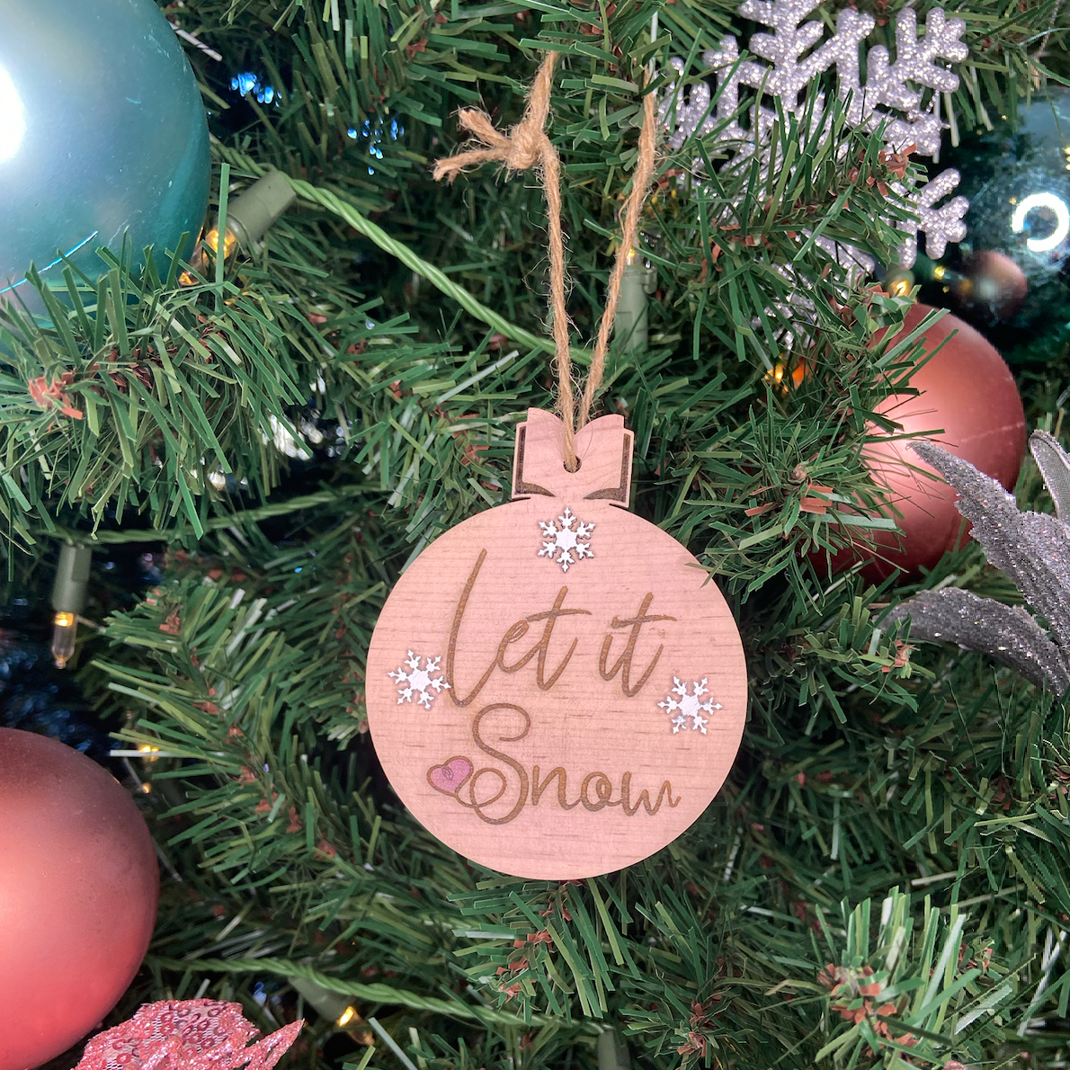 Readers' Snowflake Wooden Ornament