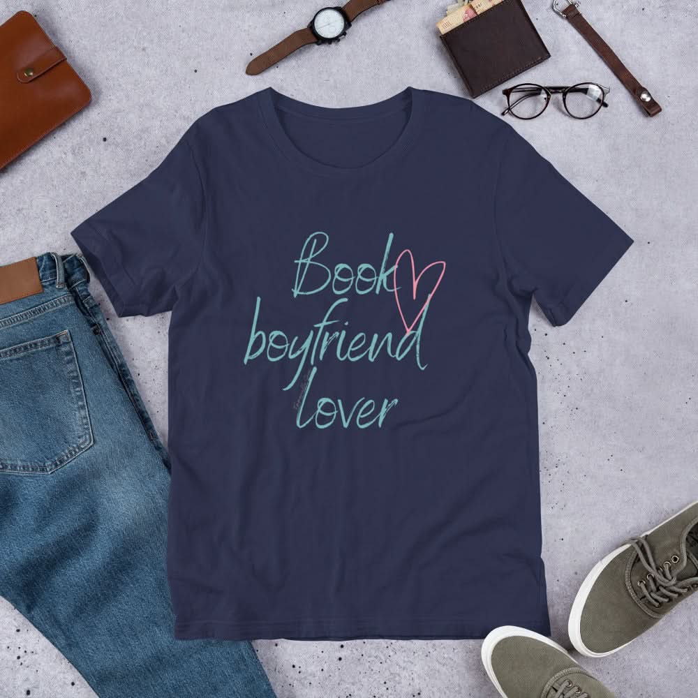 Book Boyfriend Lover T-shirt - Author Emmanuelle Snow Bookshop