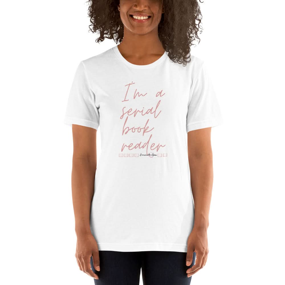 Serial Book Reader T-shirt - Author Emmanuelle Snow Bookshop