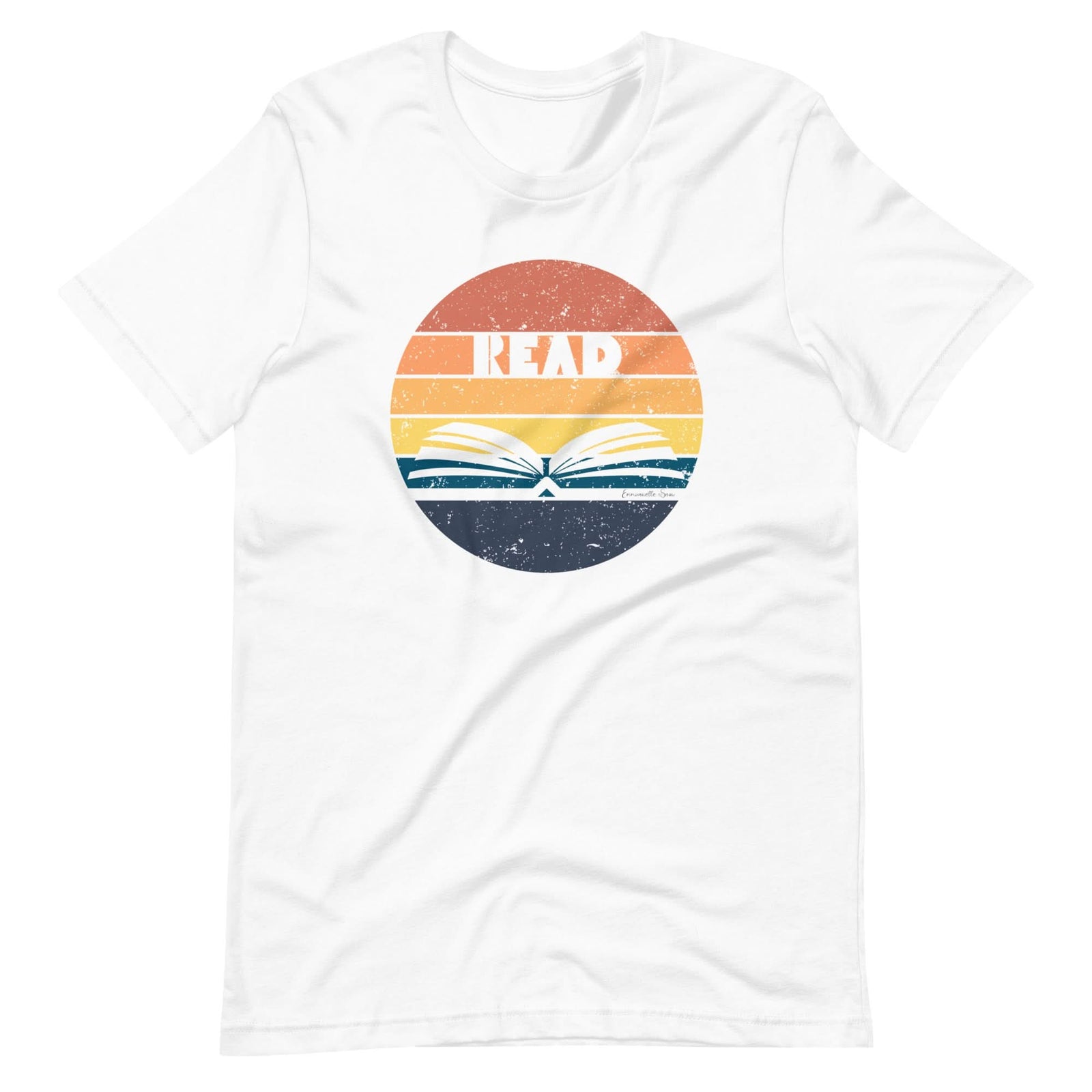 Retro Read T-shrt - Author Emmanuelle Snow Bookshop