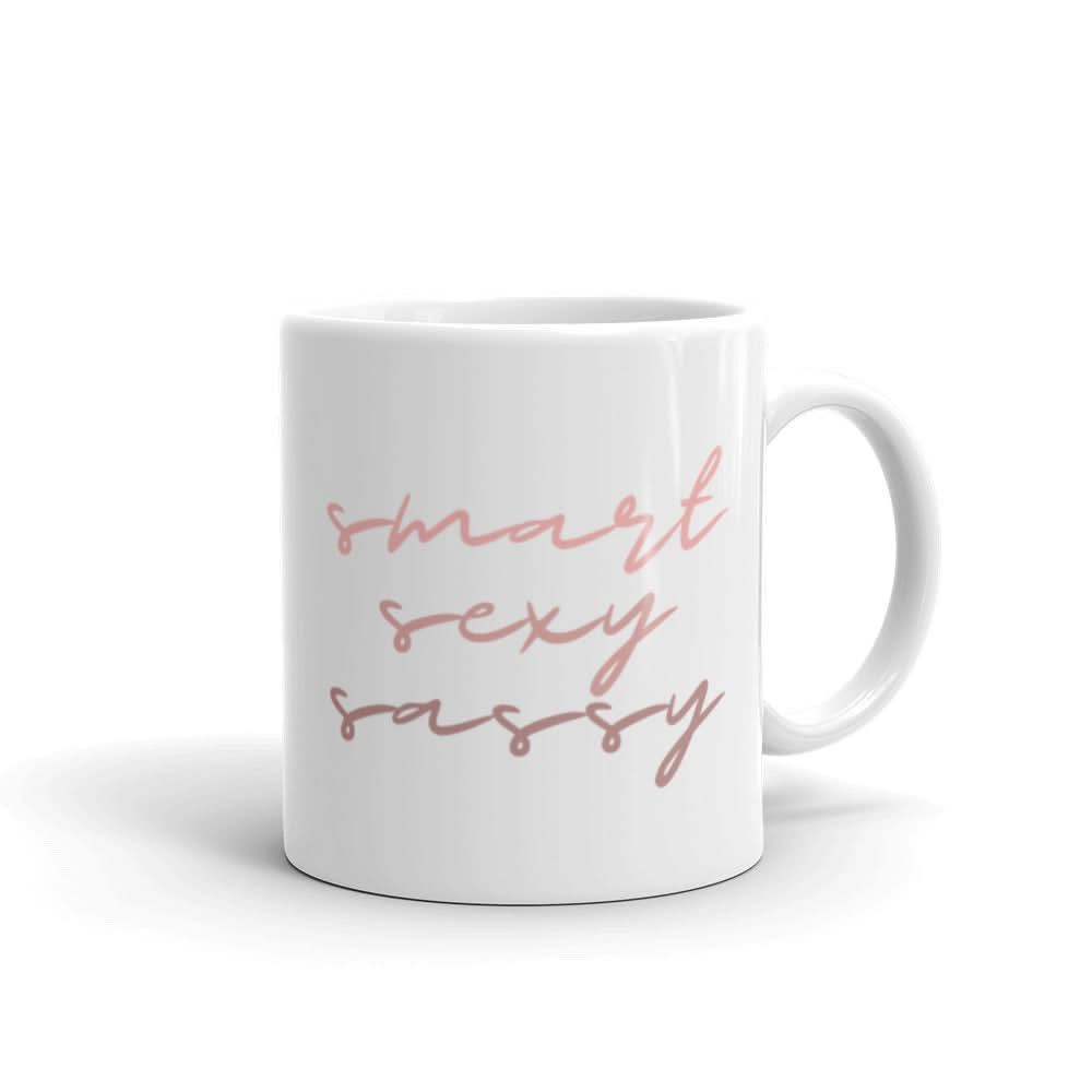 Smart Sexy Sassy mug - Author Emmanuelle Snow Bookshop